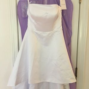 Simple & chic strapless Hi-Lo wedding dress - NEW